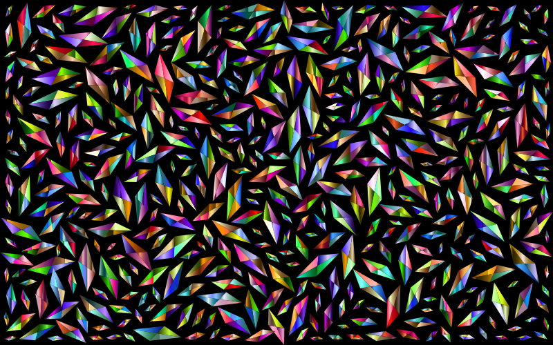 Prismatic Abstract Geometric Diamonds Background 3