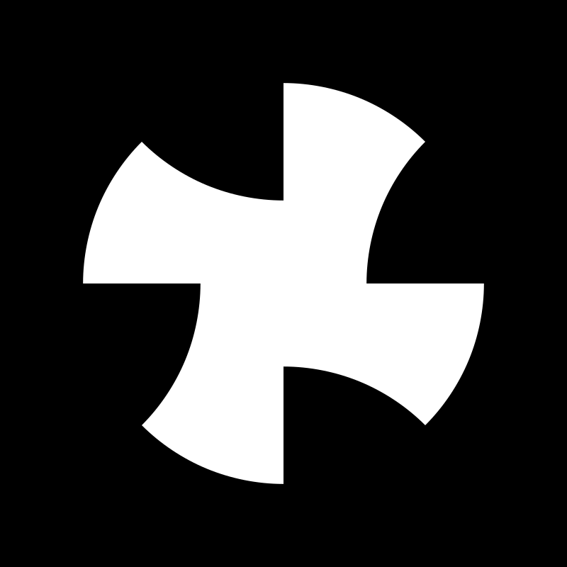 wave-dot cross