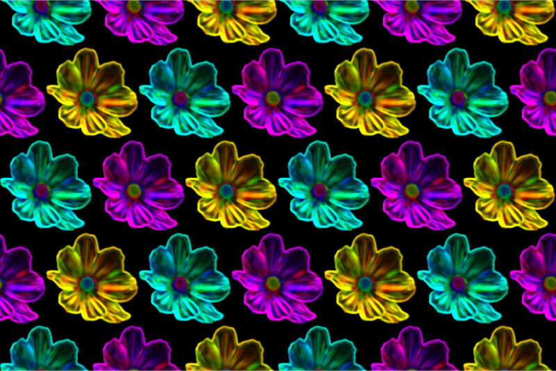 neon flower backgrounds