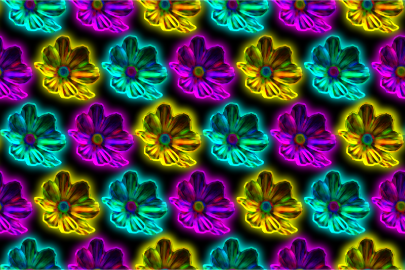 neon flower backgrounds