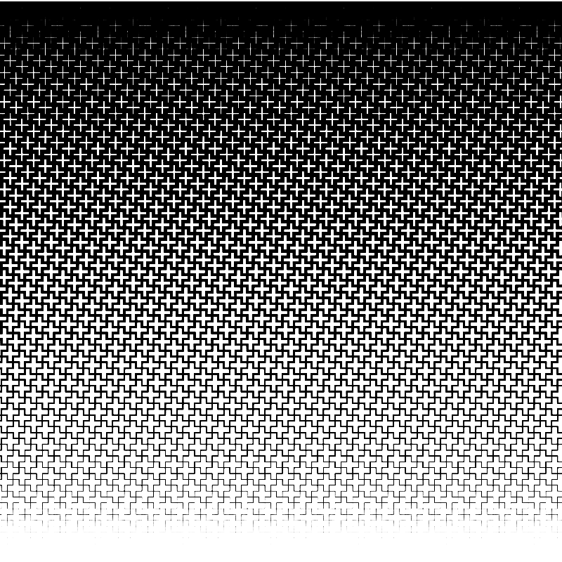 cross halftone template