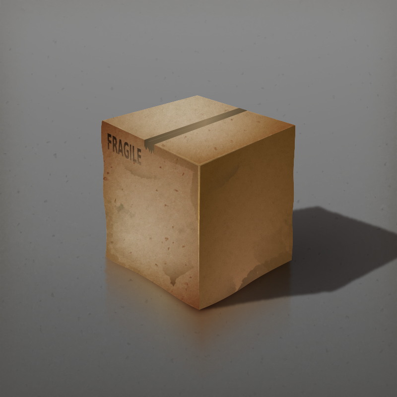 grunge paper box