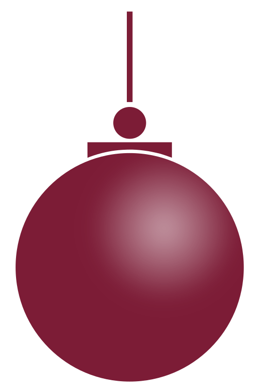 red Christmas ball