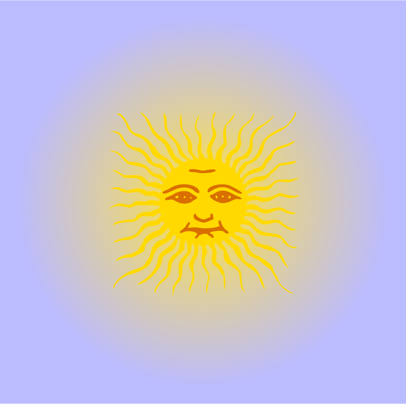 Sun face 3 (colour)