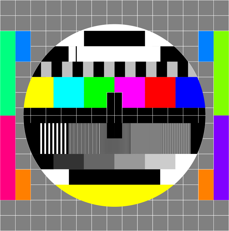 TV Testscreen square shape