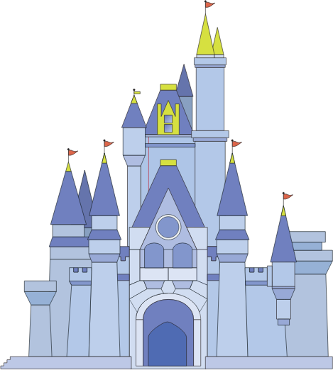 cinderellas castle clipart