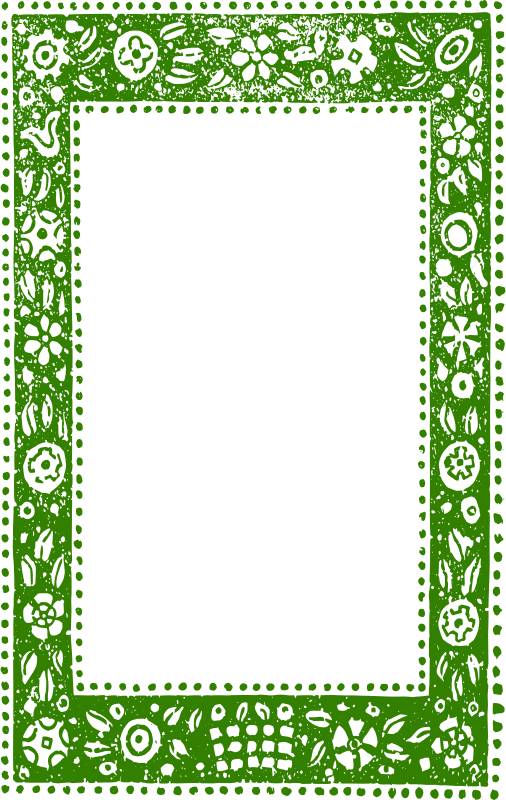 Green Ethnic Nature Frame