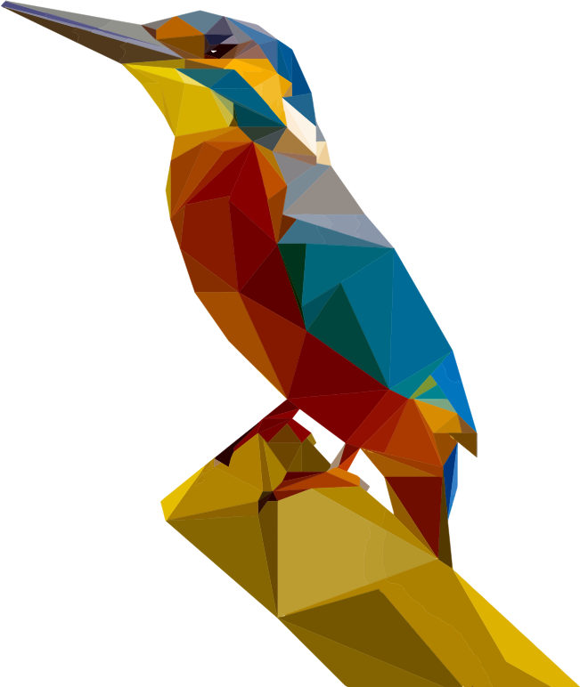 Low Poly Kingfisher