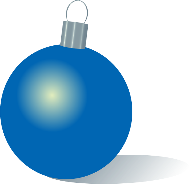 Blue Christmas ornament