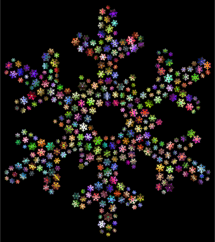 Snowflake Fractal Prismatic