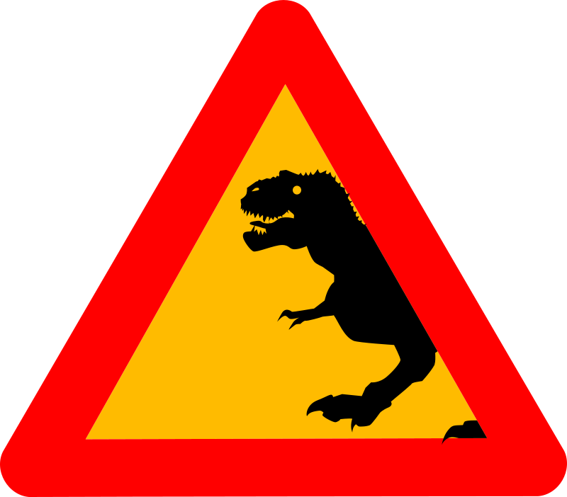 Warning tyrannosaurusrex