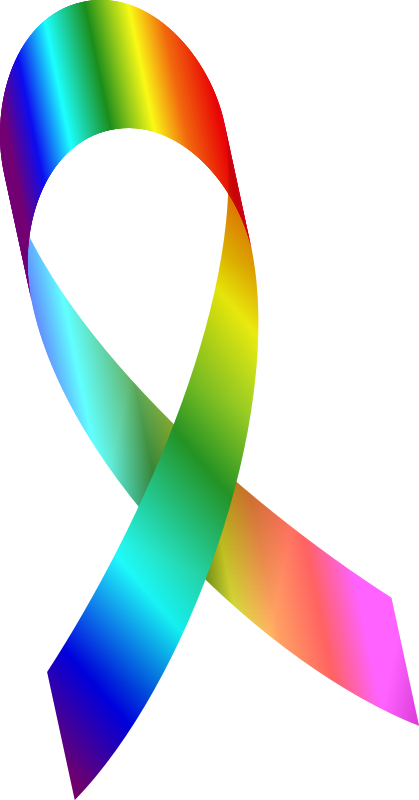 LGBT ribbon faixa vetor svg