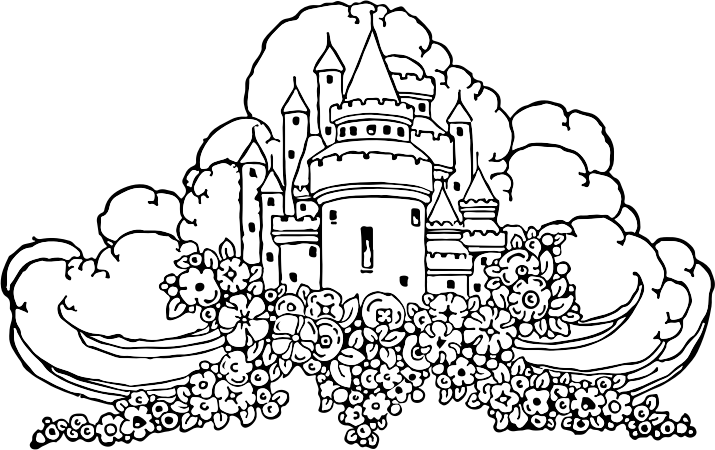 castle and clouds - Openclipart