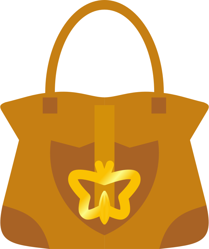 Leather handbag (purse) - Symmetrical