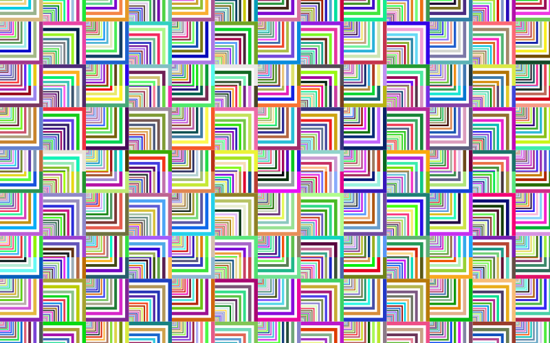 Prismatic Optical Illusion Pattern