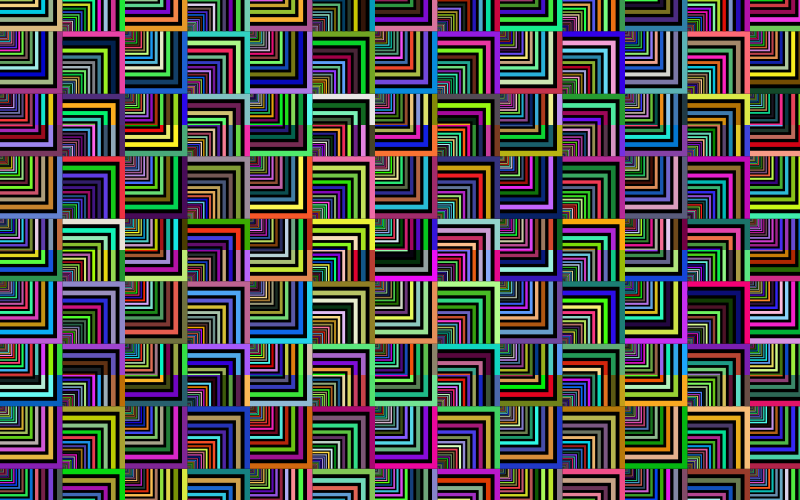 Prismatic Optical Illusion Pattern With Background
