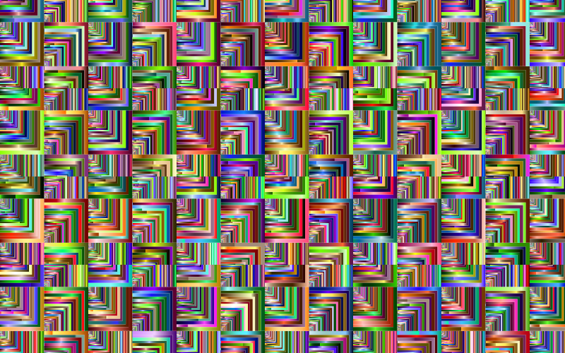 Prismatic Optical Illusion Pattern 2