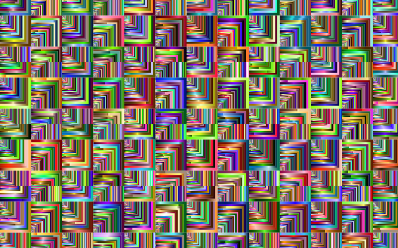 Prismatic Optical Illusion Pattern 2 - Openclipart