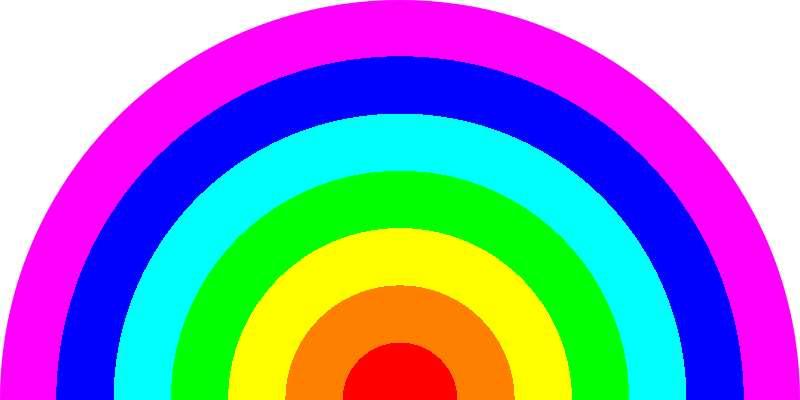Rainbow seven colors