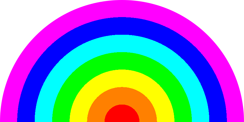 what are the 7 rainbow colours in order