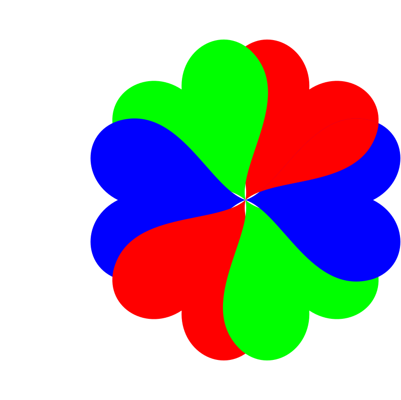 Flowerheart in RGB
