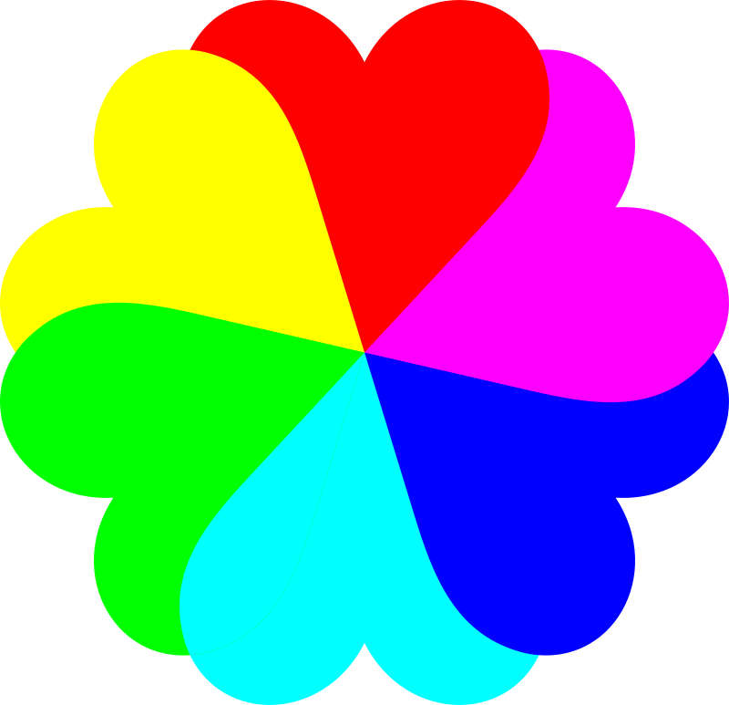 Flowerheart spectrum colors