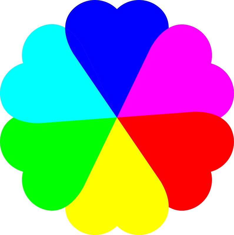 Flowerheart spectrum colors