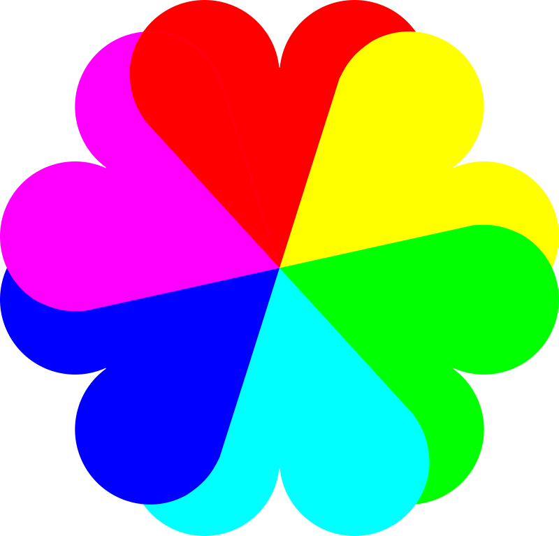 Flowerheart spectrum colors