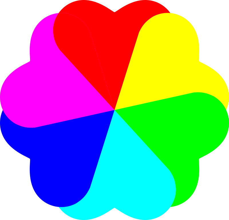 Flowerheart spectrum colors