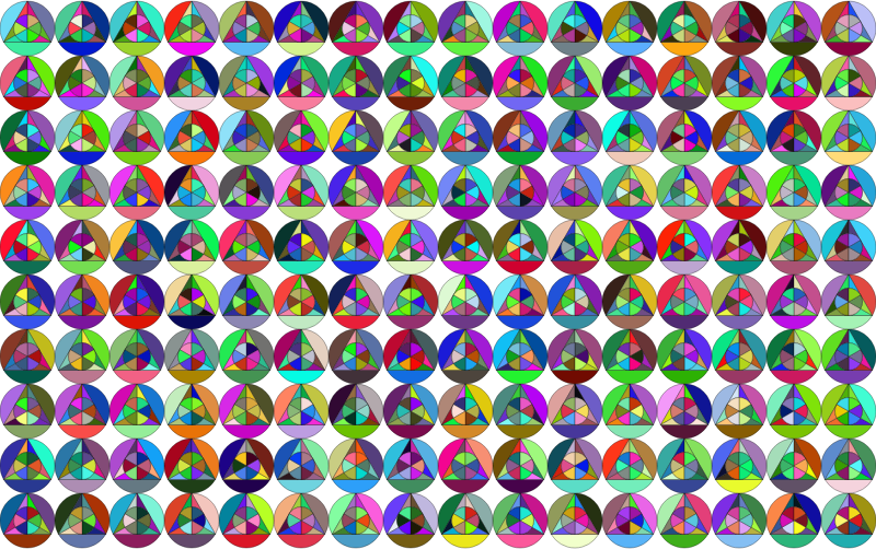 Prismatic Manuela's Triangle Background No Black