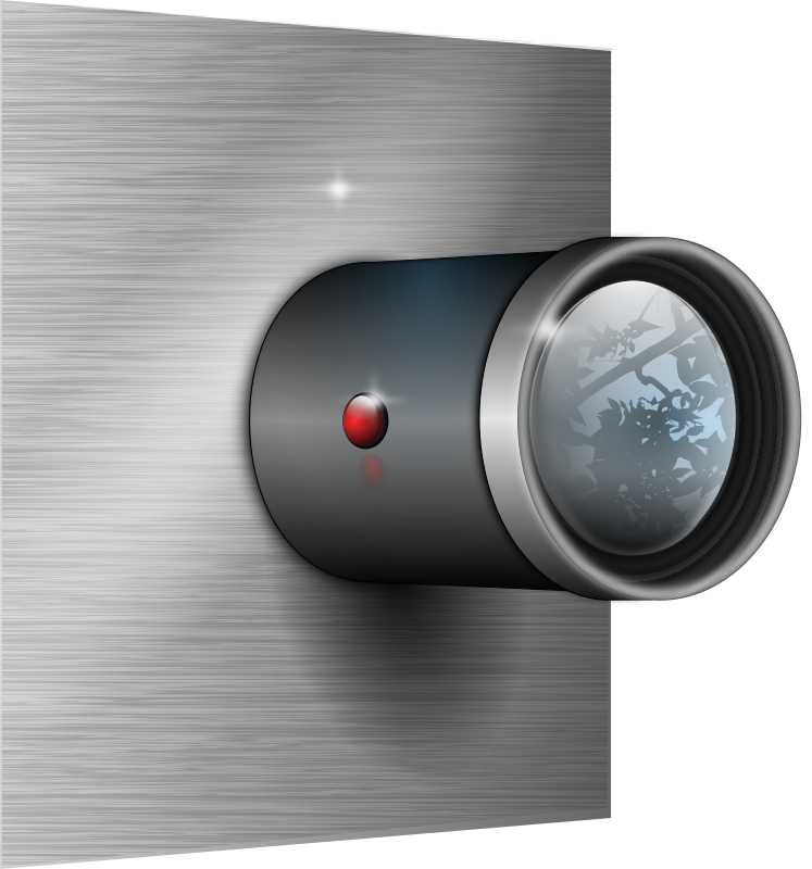 Camera Lens on Wall