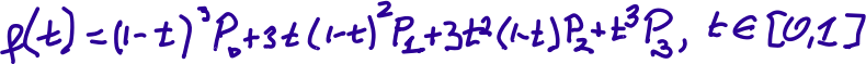 Cubic Bézier Equation