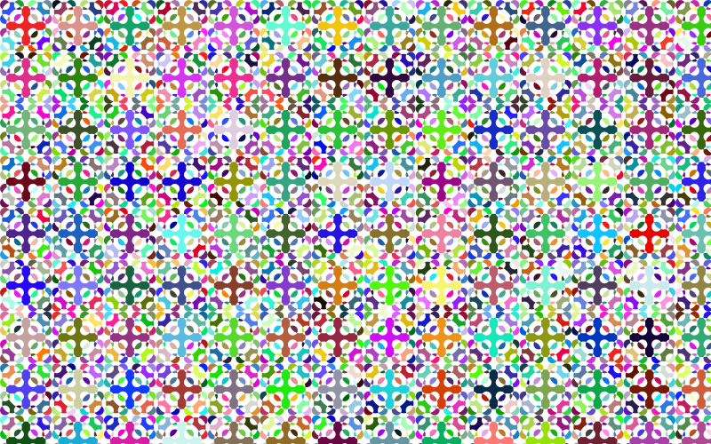 Prismatic Geometric Checkered Pattern