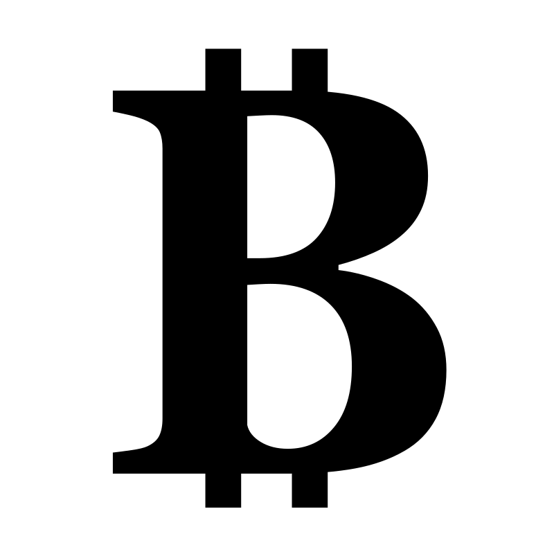 Symbol of Bitcoin