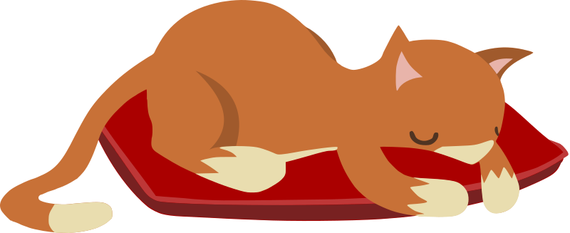 Sleeping cat from Glitch