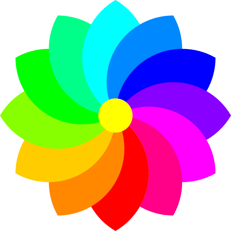 Petal flower with SVG mask