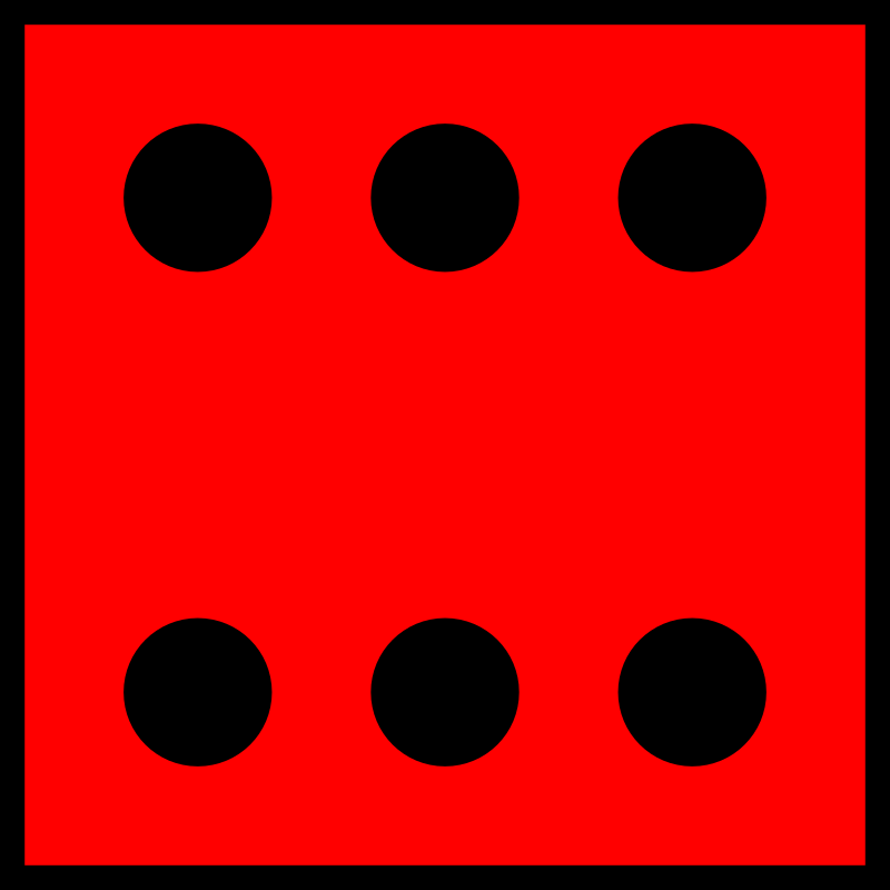 Red Die 6