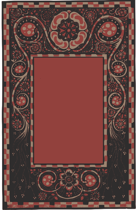 Red Decorative Frame