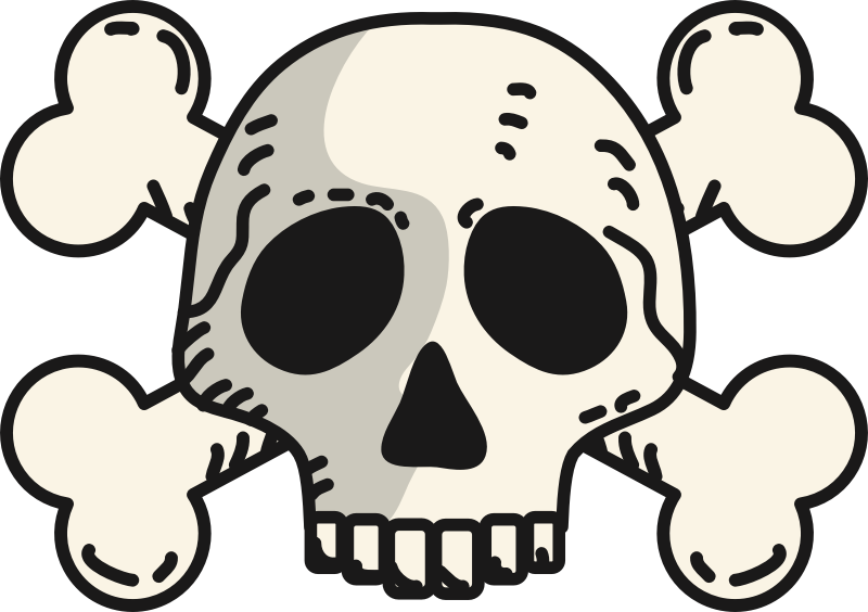 Skull and Crossbones (#2) - Openclipart