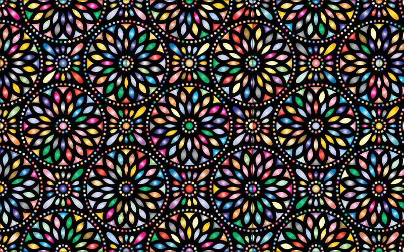 Prismatic Flowery Pattern