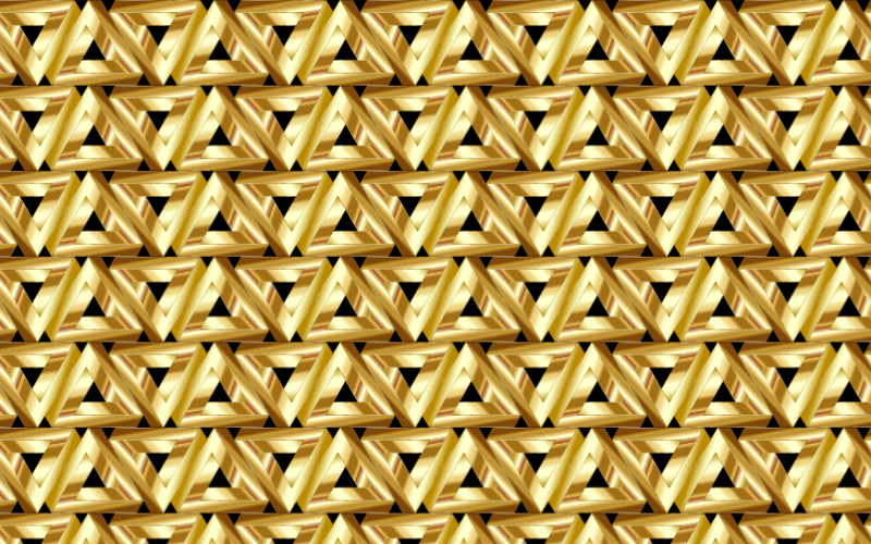 Seamless Penrose Triangle Pattern