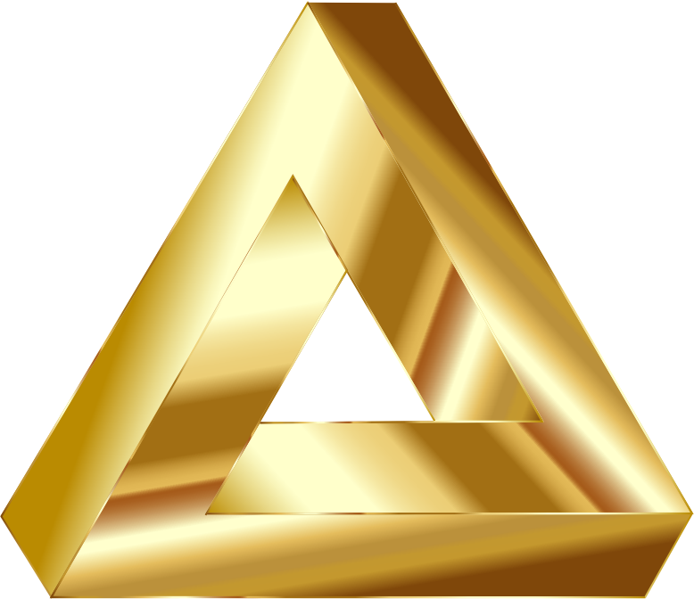 Gold Penrose Triangle