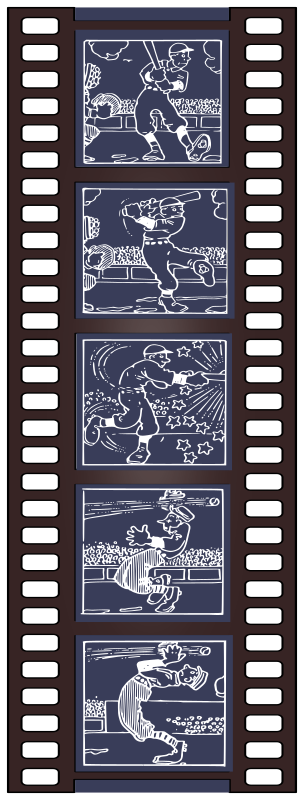 Old Cartoon Film Strip