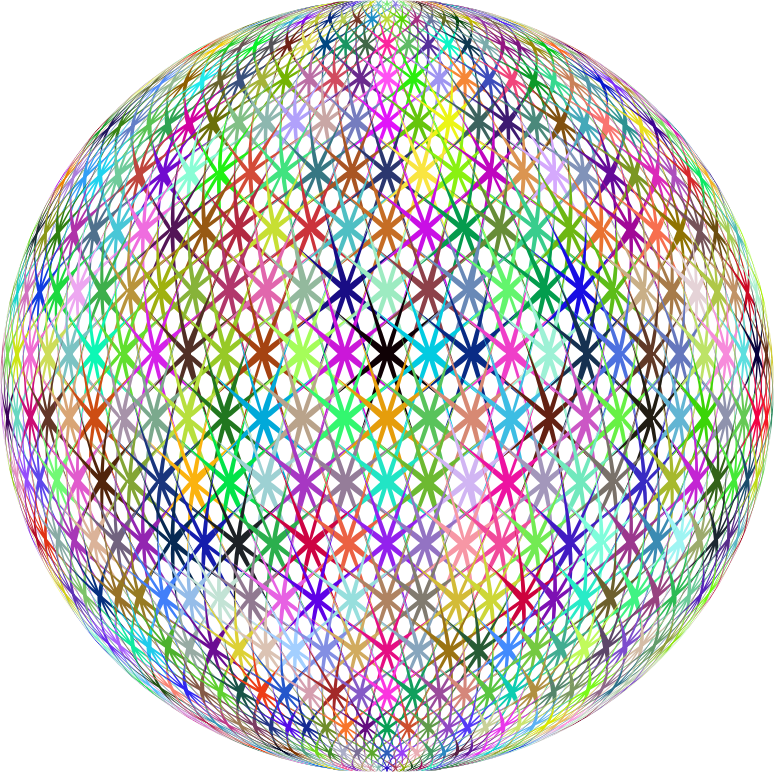 Prismatic Abstract Geometric Sphere