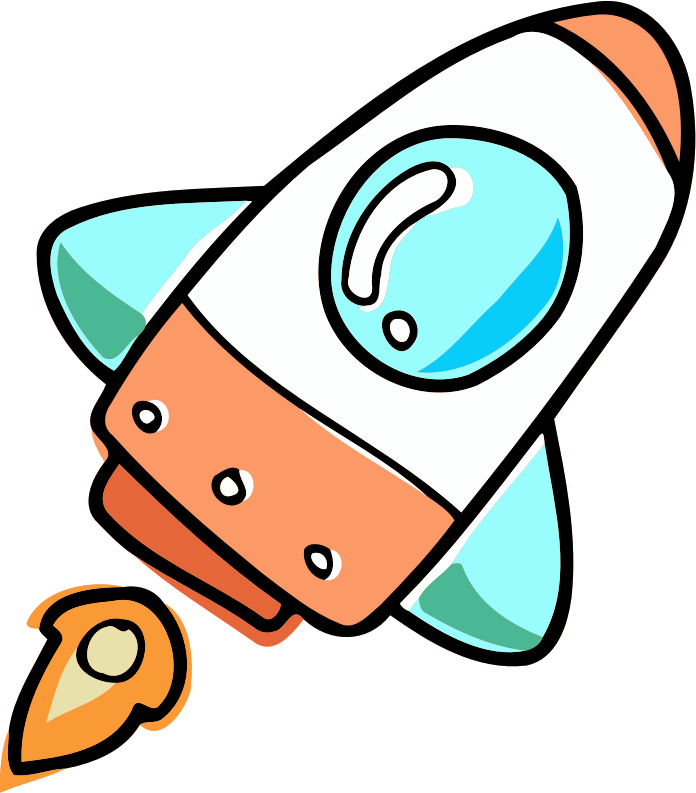 Rocket ship 2 (colour) - Openclipart