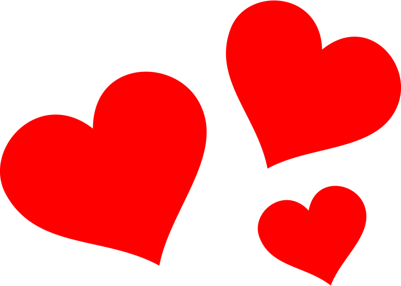 Red Hearts - Openclipart