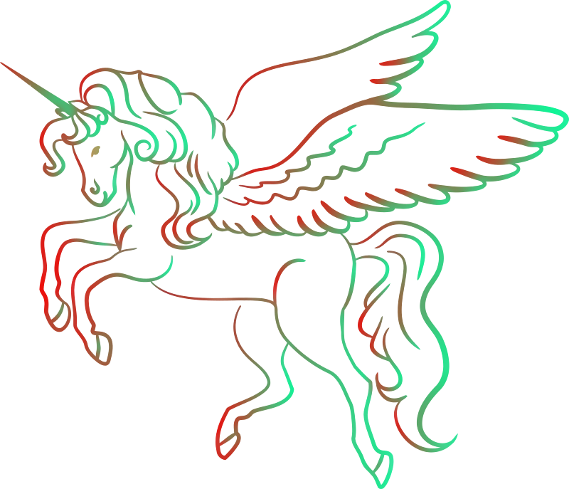 Winged unicorn (colour 2)
