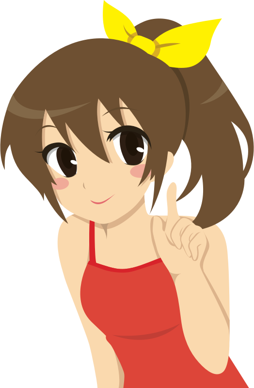 Teenage Anime Girl - Openclipart