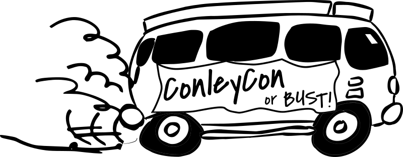 ConleyCon Van, black and white