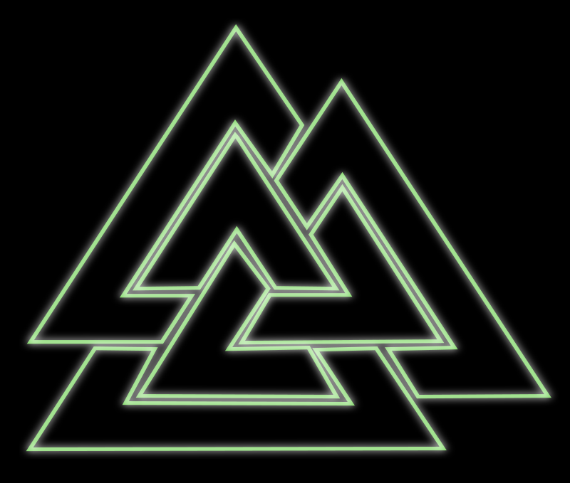 Valknut Neon Green